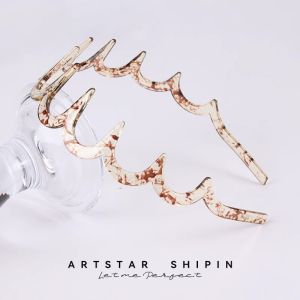 as High Top Hairband Headwear Dense Tooth Anti-Slip Hairband Simple Korean Style Hair Accessory Pressing Liu Dynamic Hair Clip