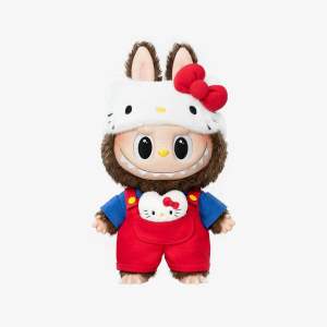 POP MART Labubu The Monsters X Hello KIitty Vinyl Plush Doll 38CM Original Authentic Collectible Soft Doll
