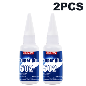 Super Glue. Waterproof Glue Epoxy Glue 502 Glue Is Suitable for DIY of Toys Such as Jewelry Metal Plastic and Leather.