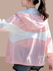 เสื้อคลุมกันแดดผู้หญิง ฤดูร้อน 2025 ใหม่ ขนาดเล็ก ระบายอากาศได้ดี ทรงหลวม แขนยาว ปกโปโล ปกโปโล ปกโปโล