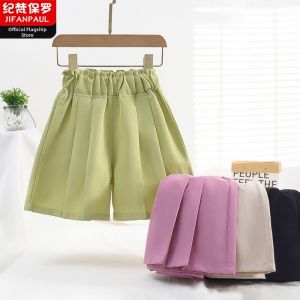 JIFANPAUL | Summer Lightweight Ice Silk Girls Skort for School-age Children