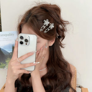 Kẹp Tóc Hoa Bạc Cho Nữ Kẹp Tóc Bên Hông Kẹp Tóc Mái Lệch Kẹp Tóc Hình Mỏ Vịt Phụ Kiện Tóc Thời Trang Mới 2025