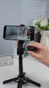GUANQU | Gậy Tự Sướng Mini Từ Tính Có Thể Kéo Dài Tích Hợp Chân Máy 360 Độ ° Giá Đỡ Điện Thoại Di Động Điều Khiển Bằng Bluetooth Xoay Được Dành Cho Phát Trực Tiếp Vlog
