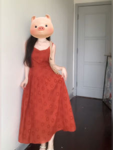 Xzy Plus Size Ladies Retro Orange Embroider Vest Dress Womens Summer Elegant Slim Looking French Dress