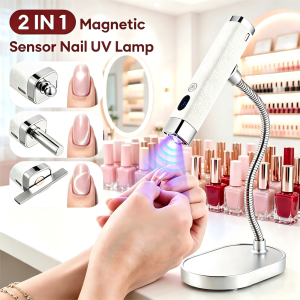 Foreverlily | Cat-eye Magnet Handheld Nail Lamp Auto Sensor Nail Dryer Nail Gel Curing Bracket Nail Lamp UV LED Light Gel Nail Fast Drying Pen