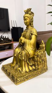 Tượng thiên hậu bằng đồng (DxRxC: 18x17x30cm nặng 4kg)