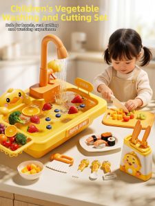 WANJUTEGONGDUI | Indoor Water Play Set For 3-6 Year Olds Boys and Girls Dish Washing Basin with Circulating Water