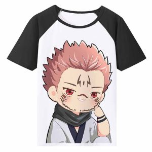 Bandai | Jujutsu Kaisen Anime Satoru Gojo Itadori Yuji Tsukuros Short Sleeve T-shirt Quick-dry School Clothes for Boys and Girls Summer