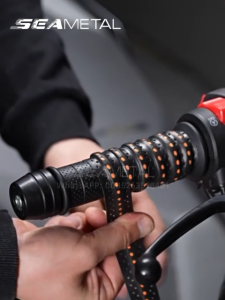 SEAMETAL Sarung Stang Sepeda Moto PU Bike Handlebar Tape Pegangan Penyerap Keringat Anti Selip