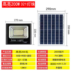 New 2025 Solar Outdoor Lamp High Power Courtyard Lighting Lamp Simple Modern Style Aluminum Body Integrated Solar Light Source