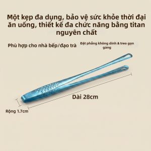 WODEBAIHUI | Kẹp Bếp Tay Dài Chống Trượt Chịu Nhiệt Titanium