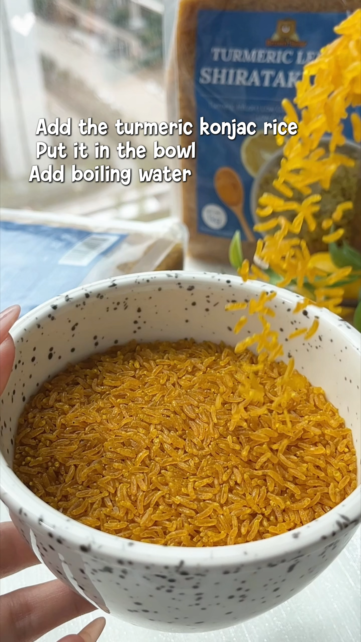 Turmeric Lemon Shirataki Rice Healthy Diet Shiritaki rice Shirataki Dried rice low carb Konjac rice