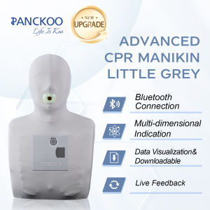 Panckoo Advanced Little Grey- Professional Adult CPR Manikin for Cardiopulmonary Resuscitation Training