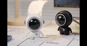 Astronaut Handheld Small Fan Quiet Hanging Neck Fan with Lanyard Bladeless Silent USB Charging Desk Fan Outdoor Picnic School Office Travel Cooling Fan Portable 3 Speeds Adjustable -Ready Stock