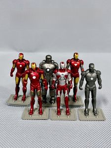 Marvel Avengers Iron Man Action Figure Collectible Toy Miniature PVC Model Display Piece Q Version Various Models Available