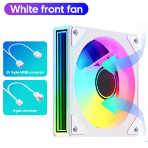 other | NEW 12cm ARGB 4-Pin PWM Computer Chassis Fan 7 PRO Silent Cooling Fan 12V Large Air Volume 1200RPM For Desktop Gaming PC Build