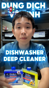 Finish - Dung Dịch Vệ Sinh Khoang Máy Rửa Chén 250ml - Tẩy Cặn Vôi & Dầu Mỡ - Hương Chanh Tươi - Làm Sạch Sâu Như Mới