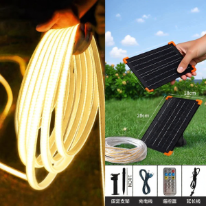 BOOMING LIGHTING | Solar Waterproof Super Bright Outdoor Light Strip