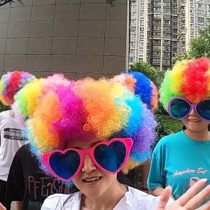 (Có sẵn Tặng lưới) Tóc Giả Hoá Trang Chú Hề Vui Nhộn Đủ Màu Sắc Cho Trẻ Em Và Người Lớn