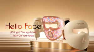 Red Light Therapy for Face 4 Modes Portable Infrared & Red Light Mask LED Face Mask Light Therapy