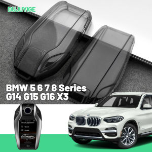Clear TPU Car Key Case For BMW 5 6 7 8 Series G14 G15 G16 X3 X7 I8 M8 X6M Key Fob Cover Protector Shell Auto Accessories