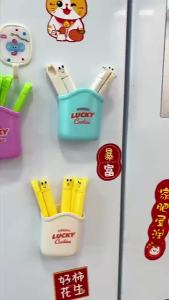 1Set Sealing Clip With Magnetic Absorption Box Kitchen Fresh-Keeping Bag Cute Sealing Clip Snack Bag Sealing Clip〔CC11〕