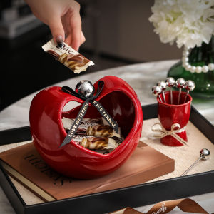 2025 New Luxury Ceramic Fruit Basket High-end Snack Dry Fruit Tray Elegant Living Room Decorative Piece French Style