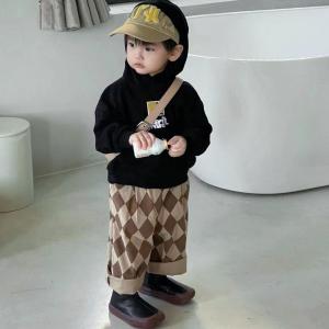 Bộ Đồ Trẻ Em Trai Áo Nỉ Dài Tay Rộng Rãi Thời Trang Có Mũ Trùm Đầu Mùa Thu Đông Phong Cách Hàn Quốc Trẻ Em Mặc Thoải Mái