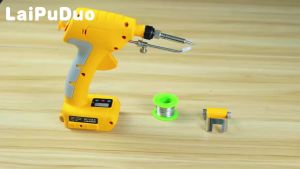 75W Cordless Soldering Iron Kit 200℃-500℃ Adjustable Temperature Digital Display Solder Welding Tools for Dewalt 20V Battery Pin