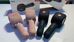 CW-SHOP(KMC500)*พร้อมส่งในไทย*ไมโครโฟนลำโพงบลูทูธ ไมค์ไร้สาย ร้องสดได้ทุกที่ ถือง่ายน้ำหนัก