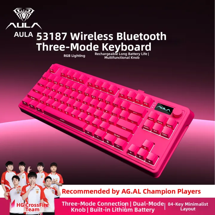 AULA-MOJING | Wireless Triple Mode Mechanical Feel Gaming and Office Keyboard