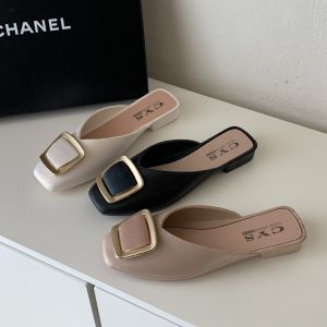 Sandal Kondangan Wanita Slip On Selop Jalan Low Heel Mules Mary Janes Cewek Empuk Nyaman COD SPT-95