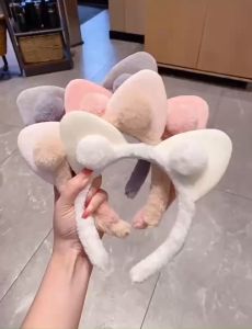 Cài tóc tai mèo băng đô hình mèo cài tóc lông xù mềm mại xinh xắn