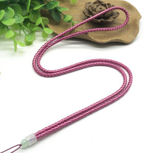 สร้อยคอเชือกผูกด้วยมือของเสือดาวทองสำหรับผู้หญิง จี้หยกปรับได้ โซ่จี้หยก โซ่จี้หยกสีทอง โซ่จี้หยก โซ่จี้หยก โซ่จี้หยก