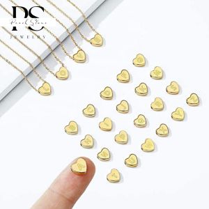 A to Z 26 Initial Necklace14K Gold Plated Heart Letter Name First Initial Necklace for Women Girls Kids
