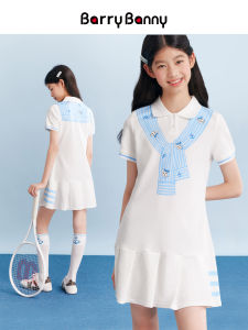 Barry Banny | Váy Polo Cổ Bẻ Nếp Phong Cách Preppy Cho Bé Gái Mùa Hè