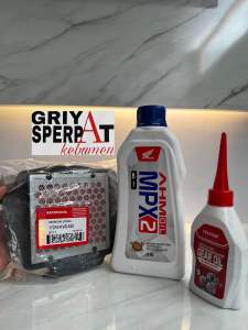 3 item paket service Vario 110 Oli Mpx2 gardan filter saringan udara