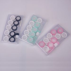 A five-pack dual case display case a macaron suit contact lens case and a contact lens partner case are easy to carry