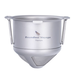 Boundless Voyage Titanium Reusable Coffee Filter Paperless Coffee Filter Metal Coffee Filter Pour Over Coffee Maker Ti6002P