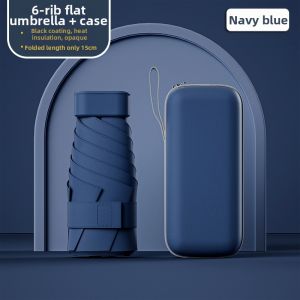 Compact Sun Umbrella Anti-UV Rain Proof Capsule Fivefold