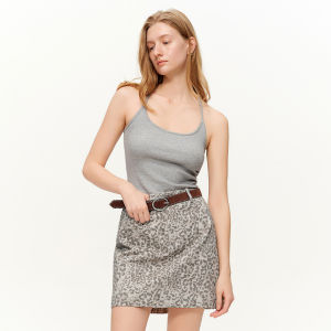 DUSHU | Stylish Chain Embroidery Beaded T-Shirt Vest Set