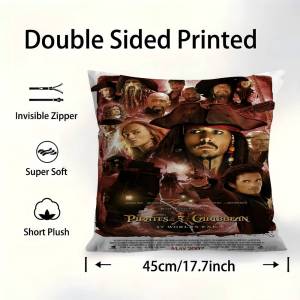 Classical Movie Poster Pirates Of The Caribbean Cushion Cover Polyester Sofa Cushions Throw Pillows Home Decoration Pillowcover