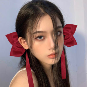 【♡Lovely girls house♡】2Pcs กิ๊บติดผมผ้าไหมคลิปผมริบบิ้นน่ารักแบบเกาหลีเครื่องประดับผมแฟชั่น