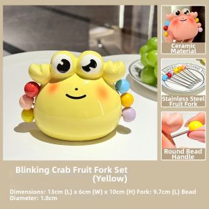 AMU·PIGGY | Cute Creative Safety Fruit Fork Set Stainless Steel