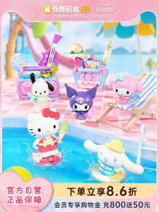 Keeppley Sanrio Summer Party Series Toy Blocks Display Figurines Hello Kitty Gifts Wonderfully Creative Building Blocks