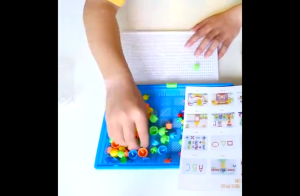 Angelohut X Mainan Edukasi Anak 296 Pcs Mosaic Paku Jamur Mosaic Nail Puzzle Board Montessori