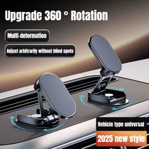 Portable Car Phone Holder 360 ° Rotatable Alloy Folding Phone Holder 3000 Megapascal Car Magnetic Universal Car Holder