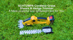 Cordless Hedge Trimmer  Electric Shrub Trimmer Grass Shears Handheld Grass Cutter Hedge Shear with 3 PCS Rechargeable Battery and Charger for Garden Lawn