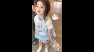 MC150 พร้อมส่ง ชุดเซ็ทเด็กลายการ์ตูน เอลซ่า งานจริงตรงปก พร้อมผ้าคลุมระบาย กระโปรงงานปักเลื่อม