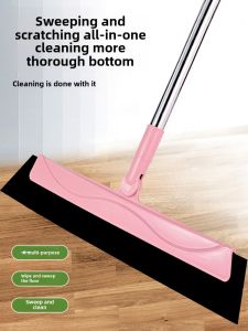 Magic Sponge Mop Bathroom Water Scraping Household Floor Cleaning Tool Toilet Sweeping Brush Plastic Material Easy to Use